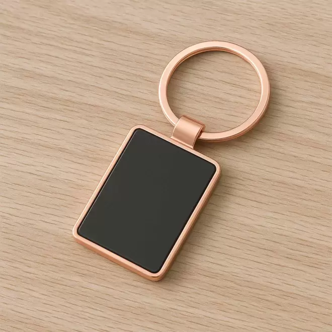 PORTE CLES METAL PERSONNALISE 'ANTONETTA RECTANGLE'