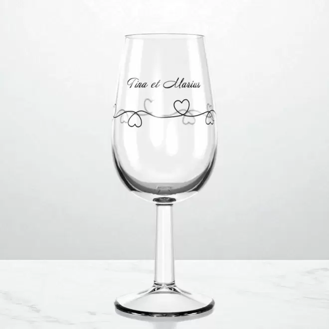VERRE A VIN PERSONNALISABLE EN VERRE 22CL 'GLASS INAO'