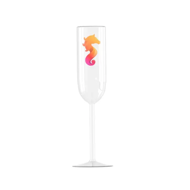 VERRE A CHAMPAGNE EN VERRE 22CL PERSONNALISE 'GLASS FLUTE'