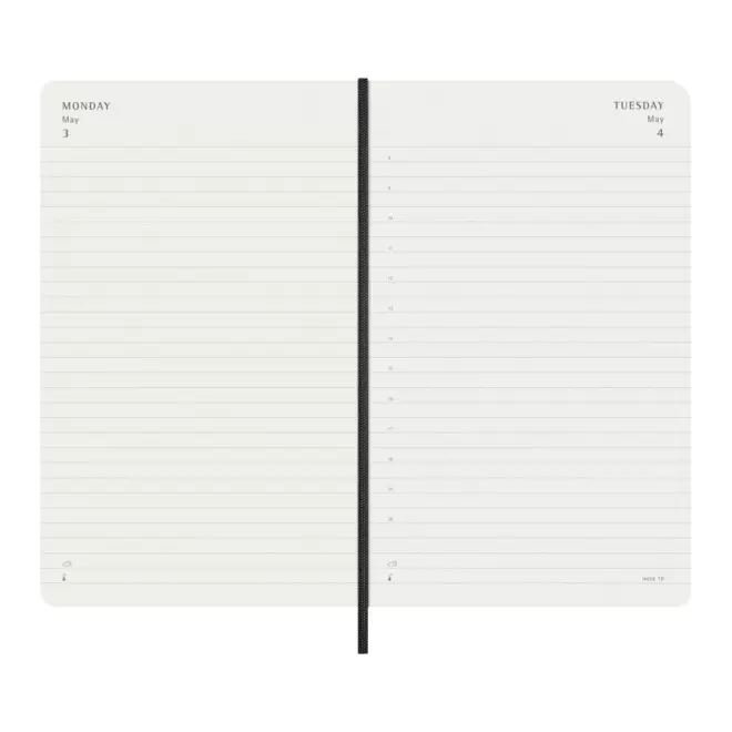AGENDA JOURNALIER 13X21 SOUPLE PU PERSONNALISABLE 'MOLESKINE SOUPLE'