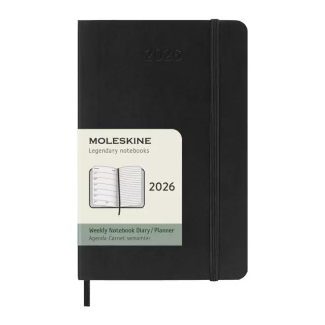 AGENDA SEMAINIER DE POCHE PERSONNALISE 'MOLESKINE SOUPLE'