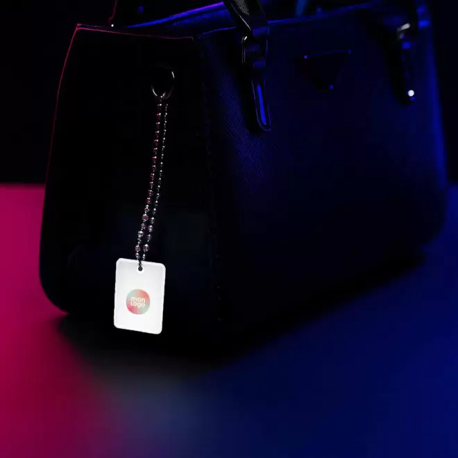 PORTE CLE REFLECHISSANT NORME PERSONNALISE 'SIMI'