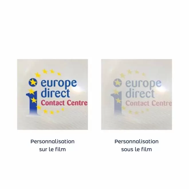 PORTE CLE REFLECHISSANT PRO PETIT RECTANGLE 'SIMI'