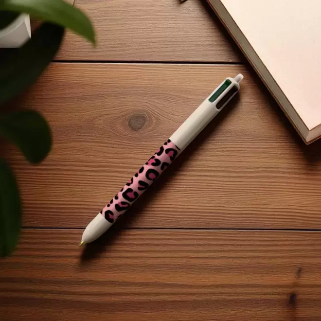 STYLO BIC® PERSONNALISE '4 COULEURS ANIMAL'