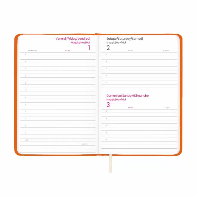 AGENDA JOURNALIER PERSONNALISABLE EN PU 'MARCHO'