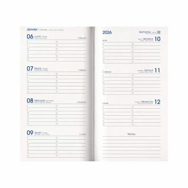 AGENDA PERSONNALISABLE SEMAINIER EN PVC 'OFFICIO'