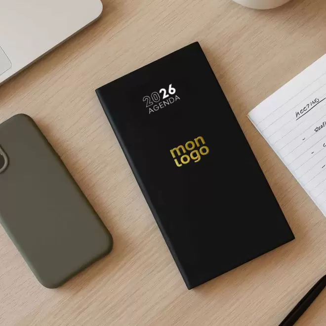 AGENDA PERSONNALISABLE QUINZAINIER EN PVC 'OFFICIO' 