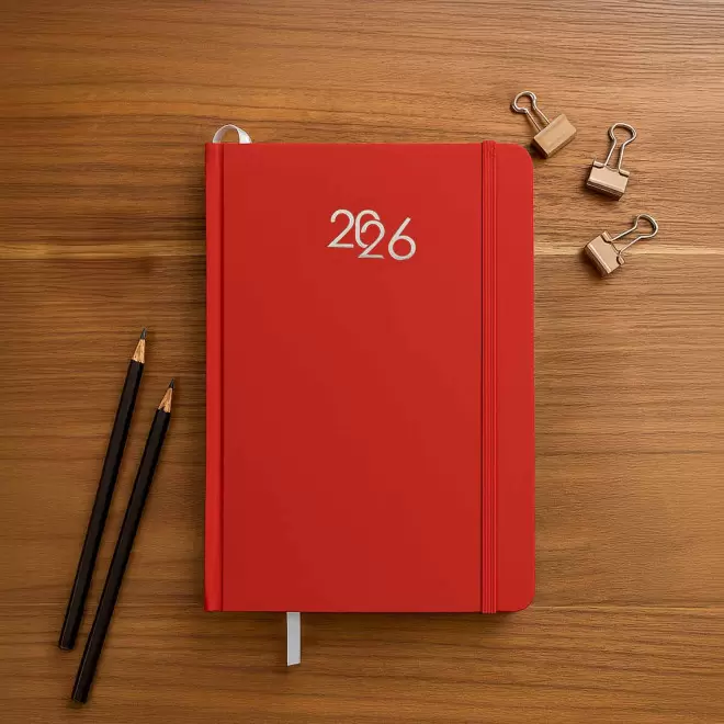 AGENDA JOURNALIER PERSONNALISABLE CARTON COLORE 'SEPTI'