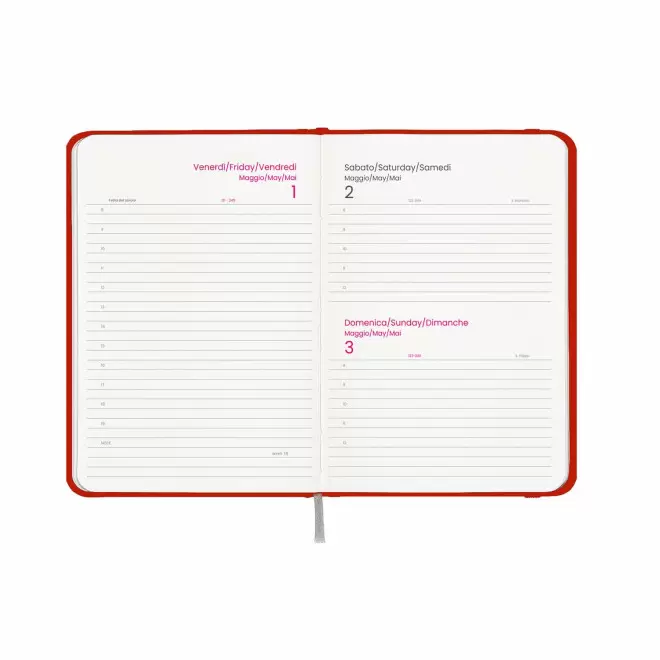 AGENDA JOURNALIER PERSONNALISABLE CARTON COLORE 'SEPTI'