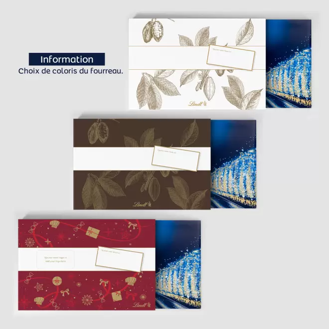 GRAND COFFRET LINDT PERSONNALISABLE 'CHAMPS ELYSEES'