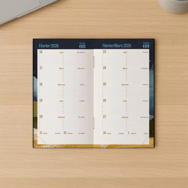 AGENDA QUINZAINIER DE POCHE PERSONNALISABLE 'OFFIXE'