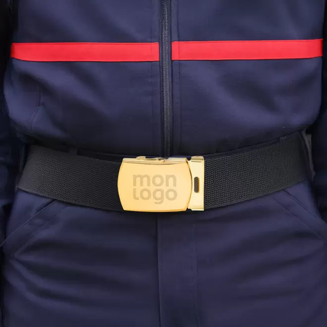 BOUCLE DE CEINTURE BRILLANTE PERSONNALISABLE 'MILITOS'