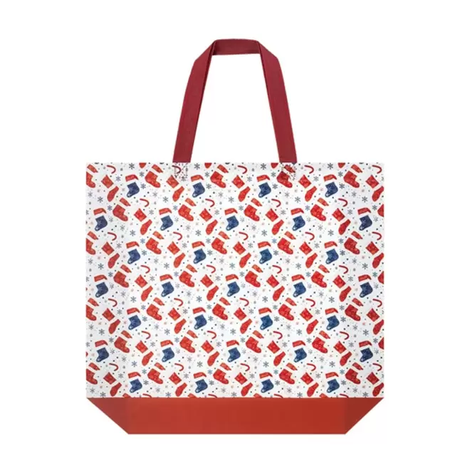 SAC SHOPPING NOEL LAMINE PERSONNALISABLE 'ELENAX'