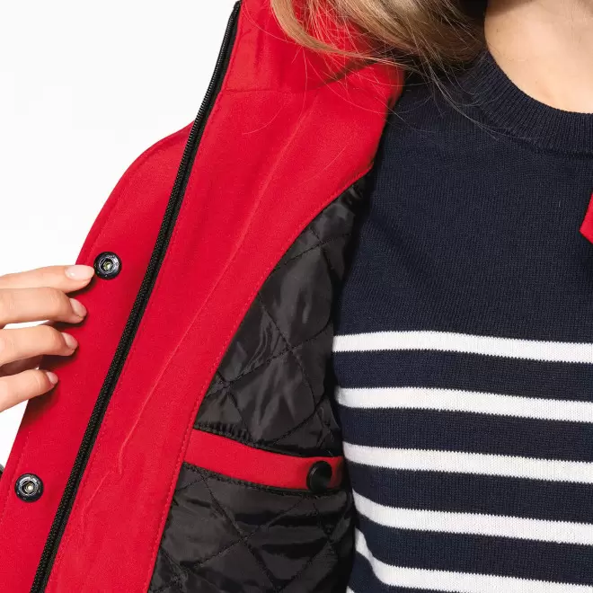 SOFTSHELL FEMME PERSONNALISABLE 'KARISOFT CAPUCHE'