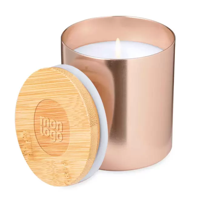 BOUGIE PARFUMEE PERSONNALISABLE METAL 'VELA'