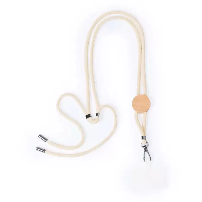 CORDON TOUR DE COU PERSONNALISABLE TELEPHONE 'NURAS COTON'