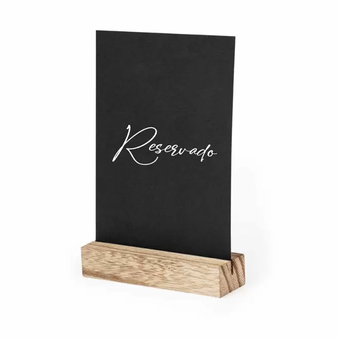 PORTE MENU PERSONNALISABLE EN BOIS 'REGAL'