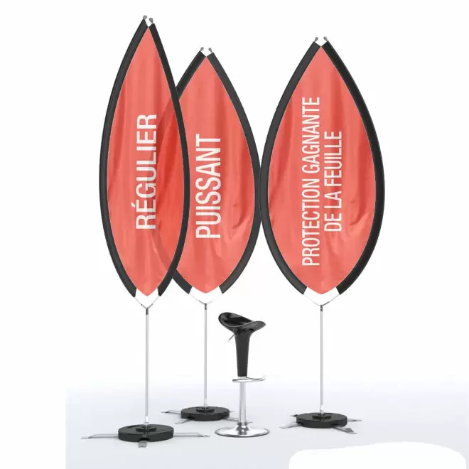 ORIFLAMME PERSONNALISABLE EN FORME DE FEUILLE 'MAPLE'