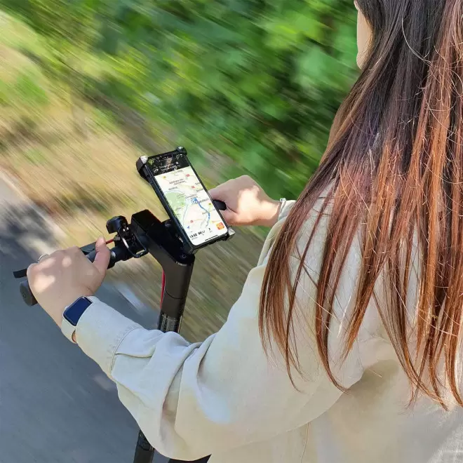 SUPPORT GUIDON PERSONNALISABLE VELO MOTO TROTINETTE 'CLET'