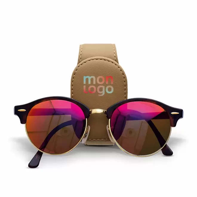 SUPPORT PERSONNALISABLE LUNETTE POUR PARE SOLEIL 'PALOTO'