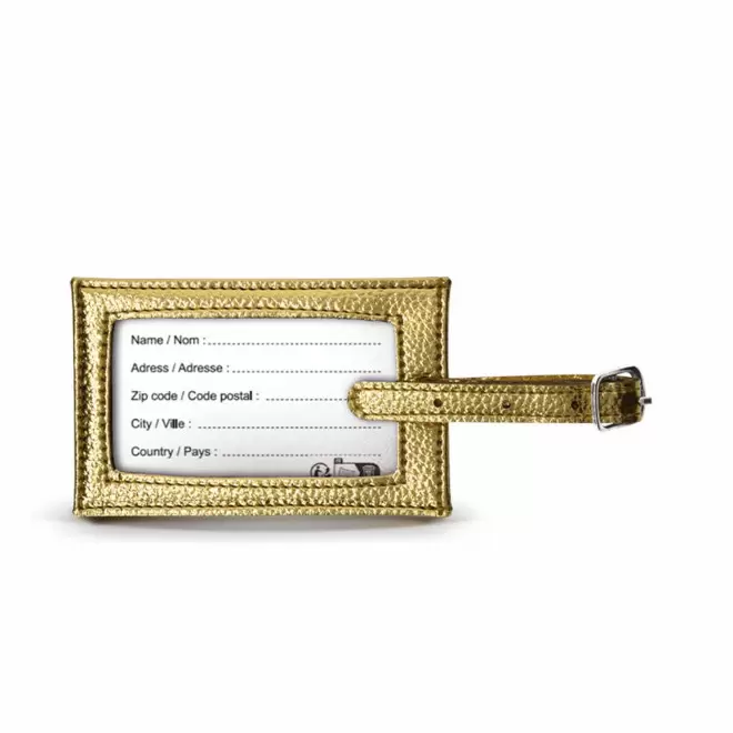ETIQUETTE DE BAGAGE PERSONNALISABLE 'GLOSSY VIAJE'