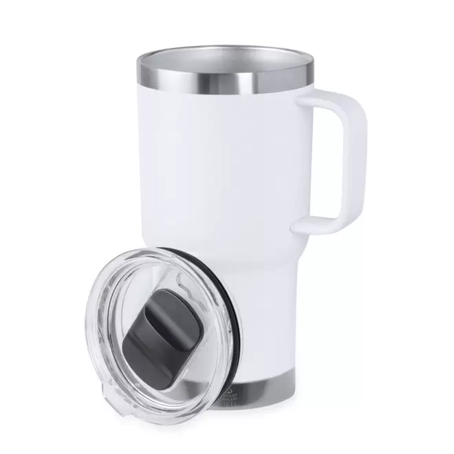 MUG ISOTHERME PERSONNALISABLE 600ML 'TENDENZA POIGNEE'