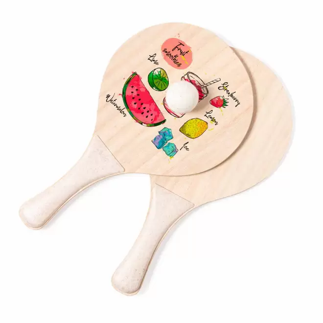 RAQUETTES PERSONNALISABLE 'PEACH SUBLI'