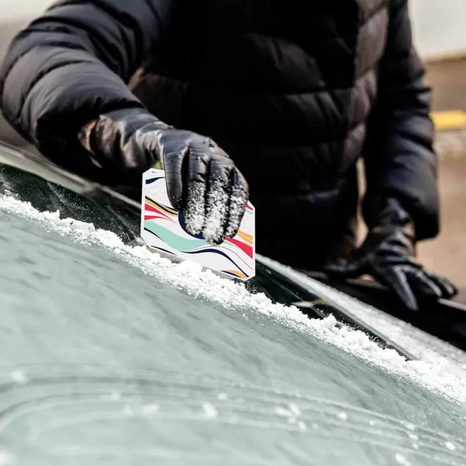 GRATTOIR PARE BRISE PERSONNALISABLE 'SNOWY'