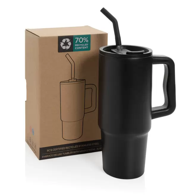 MUG ISOTHERME PERSONNALISABLE 900ML 'TENDENZI INOX'