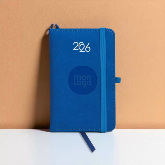AGENDA SEMAINIER PERSONNALISABLE PU THERMOCOLLE 'LUGGI'