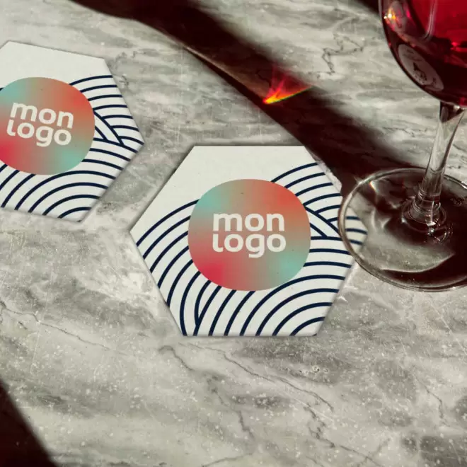 SOUS BOCK MIF EN CARTON PERSONNALISABLE 'BINOU FORME'