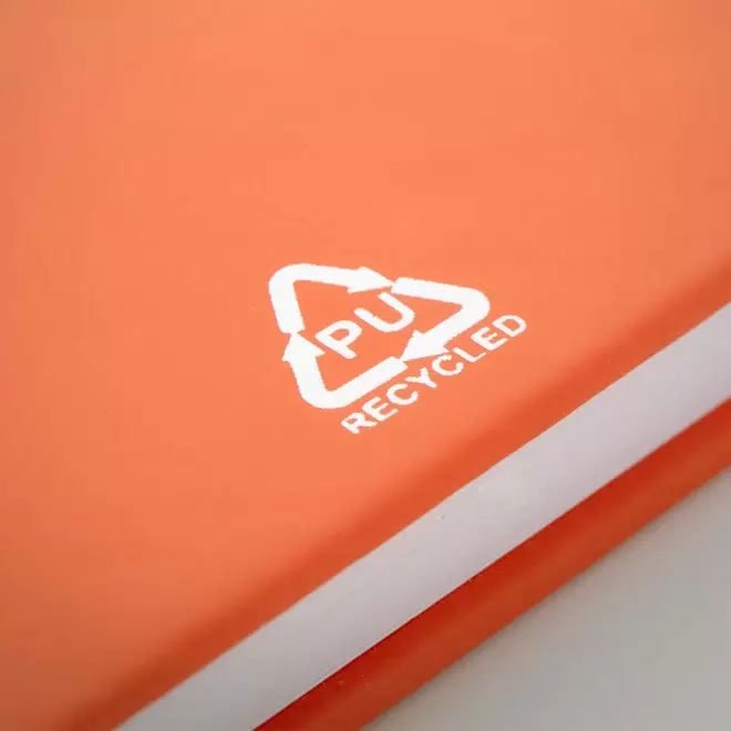 CARNET A5 PU RECYCLE NON LIGNE PERSONNALISABLE 'LUGGATE'