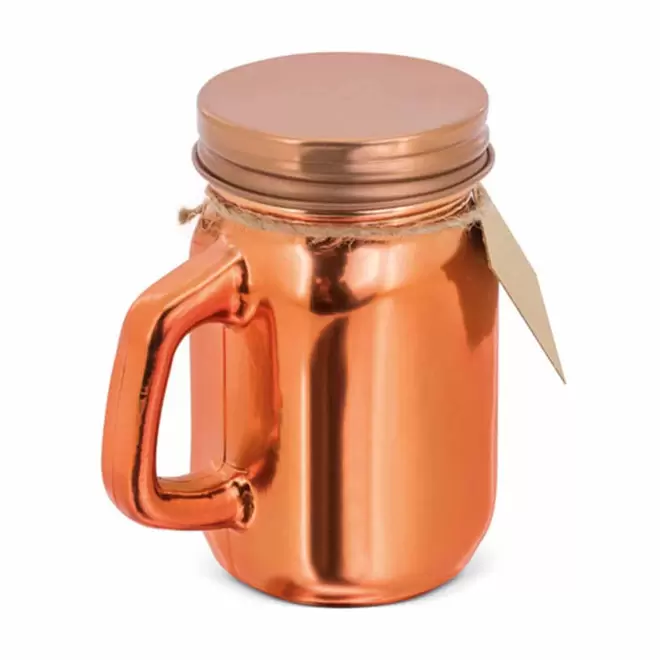 BOUGIE PARFUMEE PERSONNALISEE POT CUIVRE 'CANNELIA'
