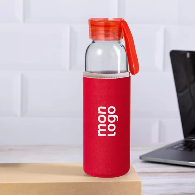 BOUTEILLE EN VERRE PERSONNALISABLE 500ML 'KILIMANDJARO'