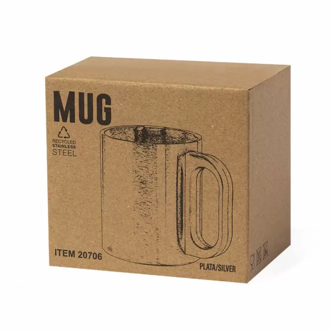 MUG INOX RECYCLE PERSONNALISE 300 ML 'NEBEL'