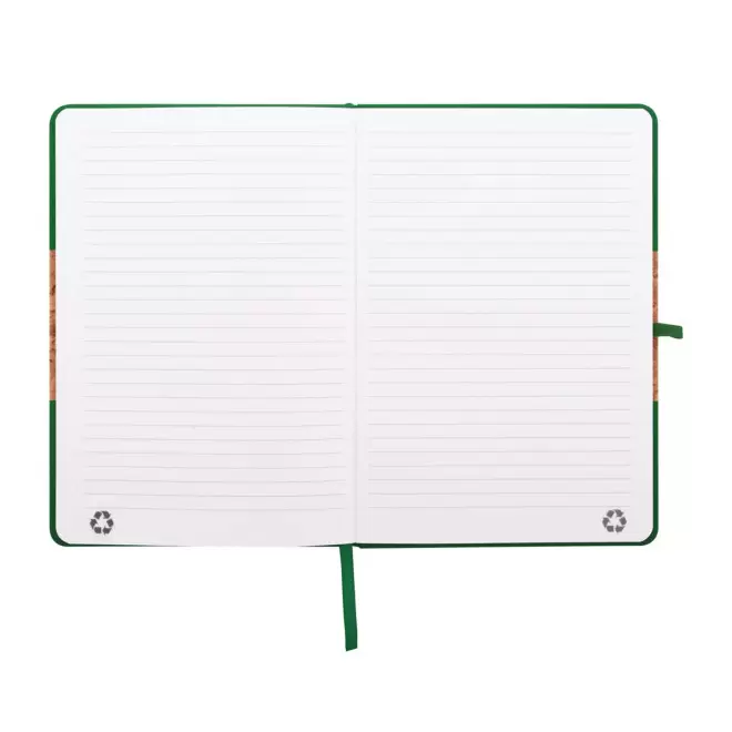 CARNET EN LIEGE ET PU RECYCLE PERSONNALISE 'ISHA'