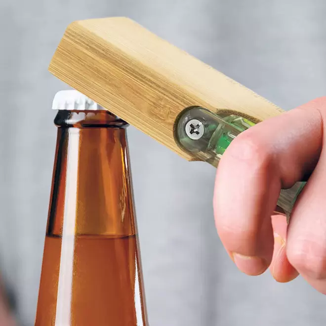 NIVEAU A BULLE MULTIFONCTIONS PERSONNALISE EN BAMBOU 'SPIRAN REGLE'