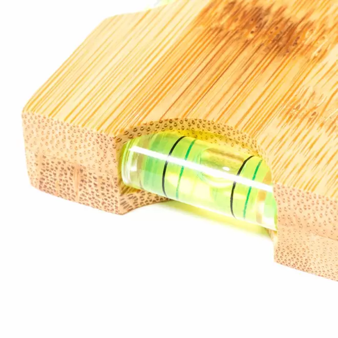 NIVEAU A BULLE DECAPSULEUR PERSONNALISE EN BAMBOU 'SPIRAN MINI'