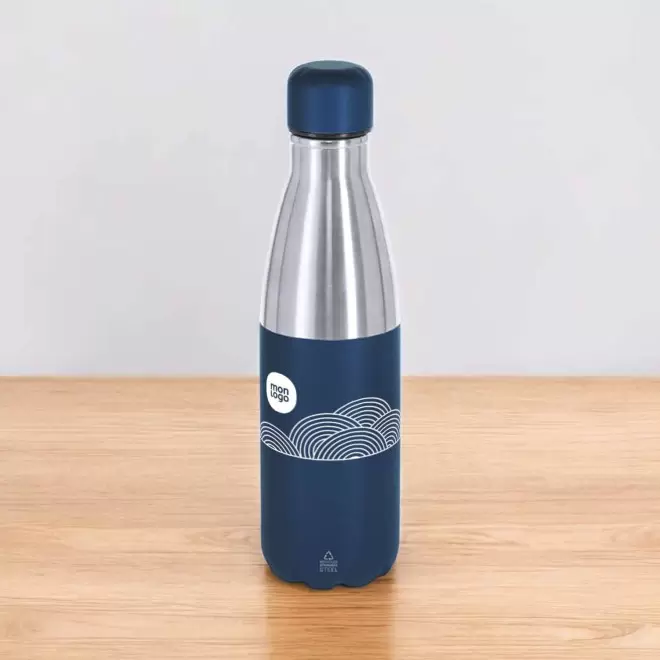 BOUTEILLE ISOTHERME RECYCLE 550ML PERSONNALISABLE 'ASTDUO'