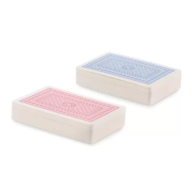 SET DE 2 JEUX DE CARTES PERSONNALISABLE 'FLUSH DUO'