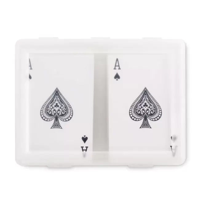 SET DE 2 JEUX DE CARTES PERSONNALISABLE 'FLUSH DUO'