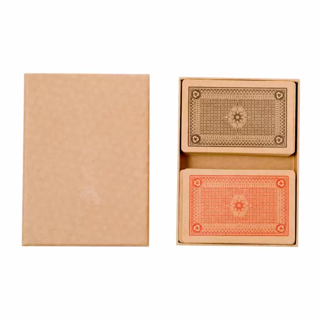 SET DE 2 JEUX DE CARTES PERSONNALISABLE 'VALETO DUO'