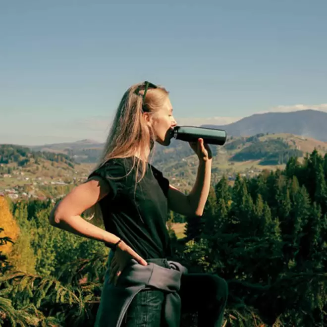 BOUTEILLE ISOTHERME PERSONNALISEE RECYCLE 500ML 'MOSS'