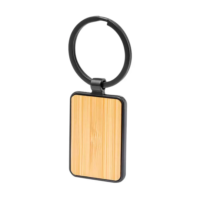PORTE CLES PERSONNALISE EN BAMBOU 'CASAWOOD DARK'