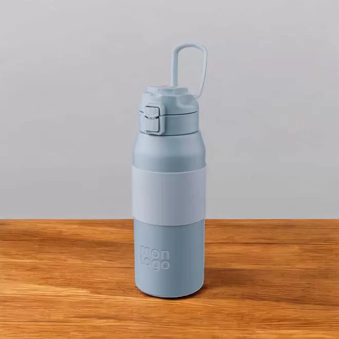 BOUTEILLE ISOTHERME AVEC PAILLE PUBLICITAIRE 'NAIJE'