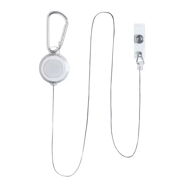 PORTE BADGE DEROULEUR PUBLICITAIRE 'SHAKI MOUSQUETON'