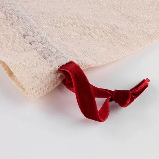 POCHON COTON CORDON VELOURS PERSONNALISABLE 'TEVOC MAXI'