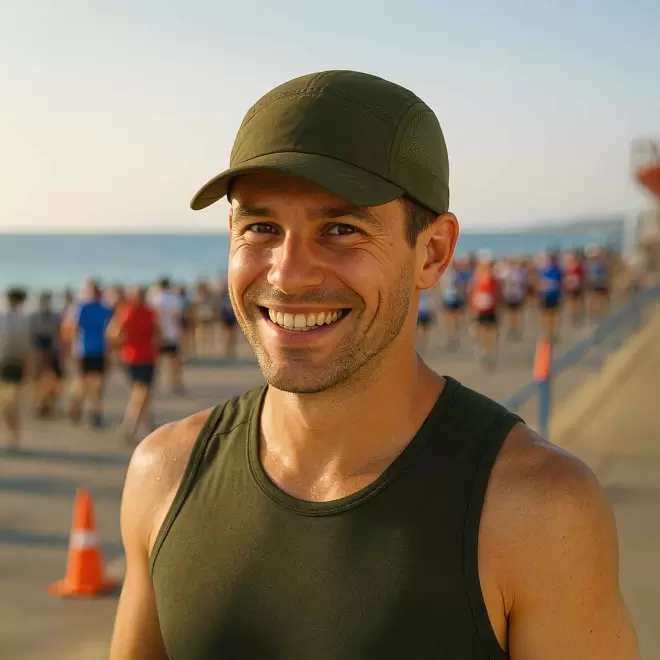 CASQUETTE DE SPORT PLIABLE PERSONNALISABLE 'CARUN PLIABLE'