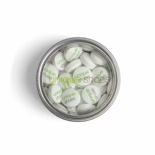 BOITE A BONBONS PUBLICITAIRE MENTHE 'BONBO CLEAR'