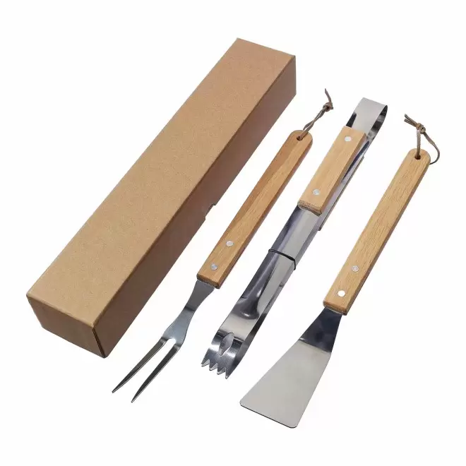 SET BARBECUE 3 PIECES PERSONNALISABLE 'RIBZOU'